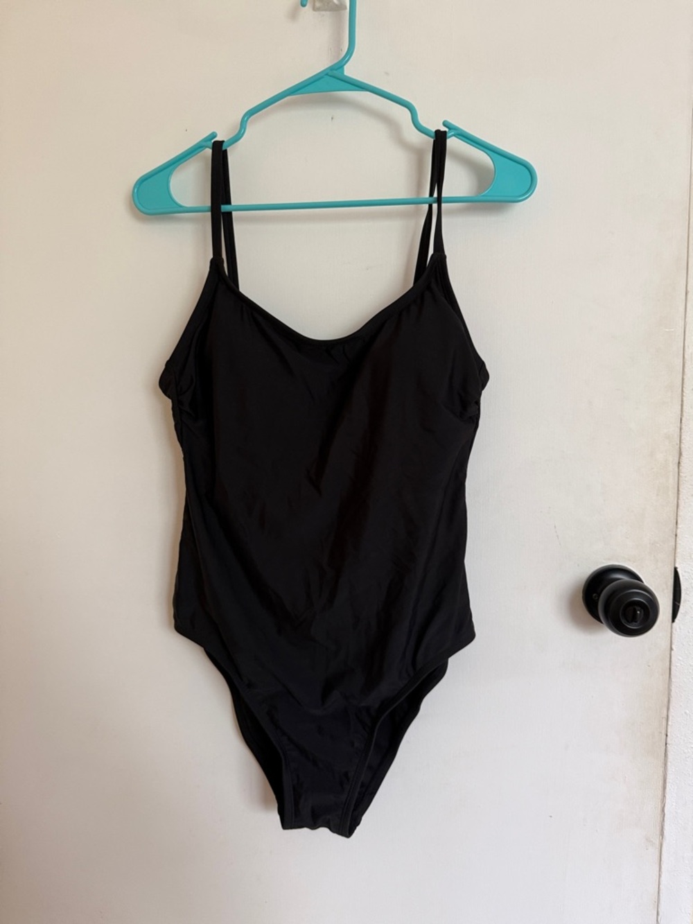 Hurley Women's Black One-Piece Swimsuit with Slim Straps
